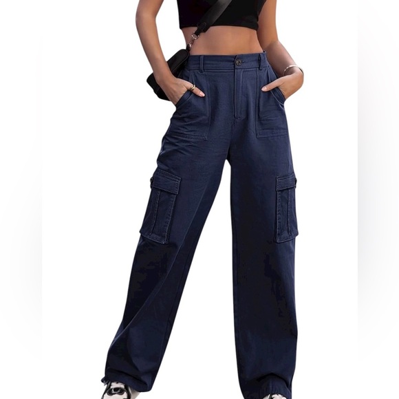 Young Fabulous & Broke Pants - Young Fabulous & Broke Cargo Pants – Size L – 29” Inseam – Navy – Straight Leg